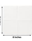 Whistle Wellness 8 x 8 disposable face towels and packaging