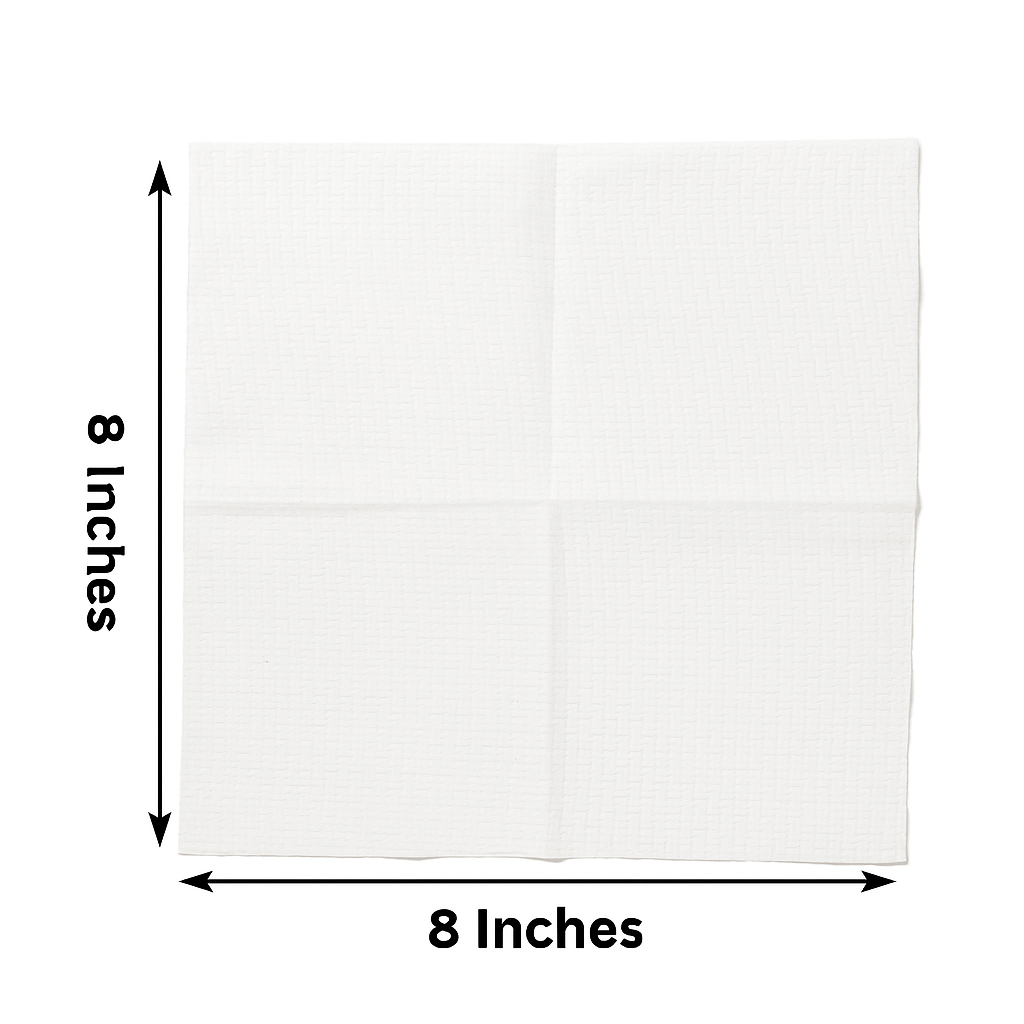 8" x 8" Disposable Face Towel (50 Count)